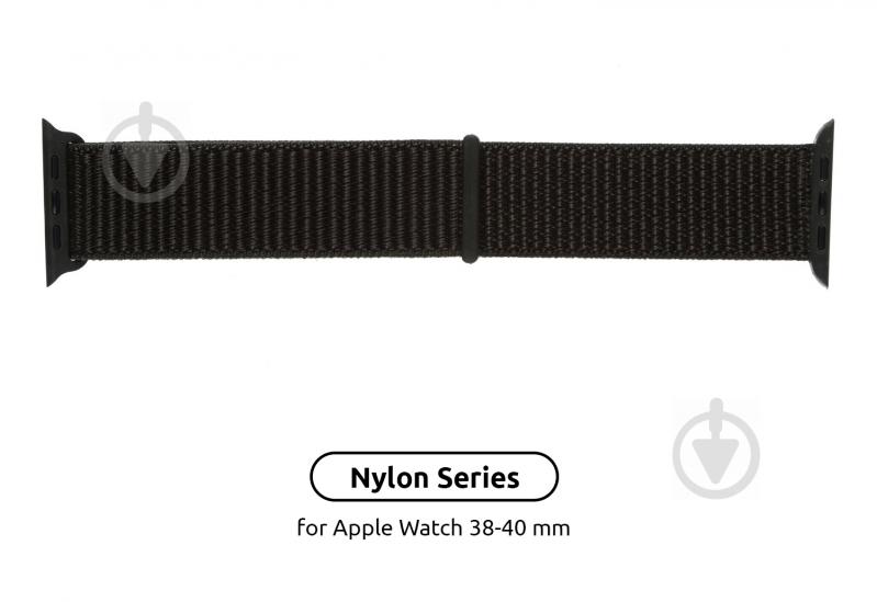 Ремешок Armorstandart Nylon Band для Apple Watch All Series 38/40 mm military green ARM55848 - фото 2