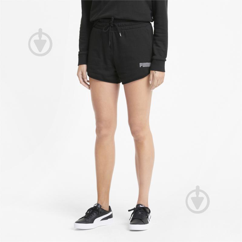 Шорты Puma Modern Basics High Shorts 58593601 р. M черный - фото 1