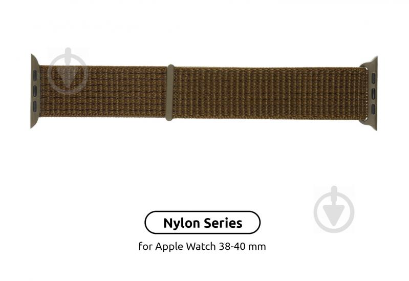 Ремінець Armorstandart Nylon Band для Apple Watch 38/40 mm olive ARM57851 - фото 2