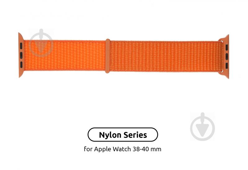 Ремінець Armorstandart Nylon Band для Apple Watch 38/40 mm orange C ARM57848 - фото 2