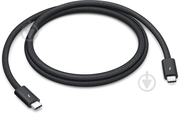 Кабель Apple Thunderbolt 5 USB-C Pro 1 м черный (MC9C4ZM/A) - фото 1