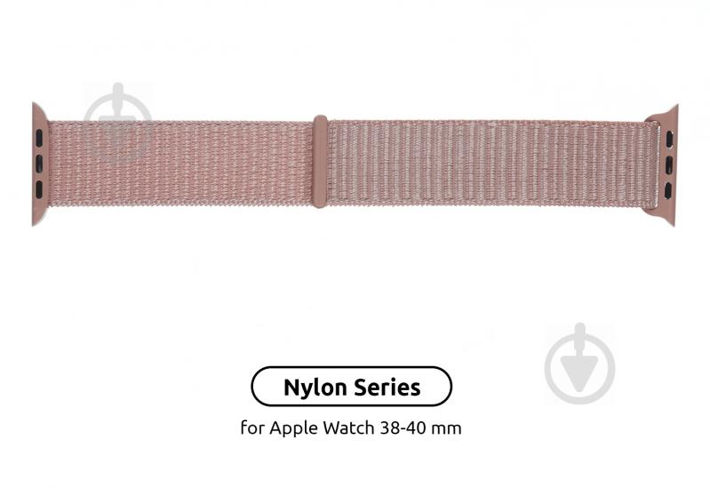 Ремінець Armorstandart Nylon Band для Apple Watch All Series 38/40 mm pink sand ARM56050 - фото 2