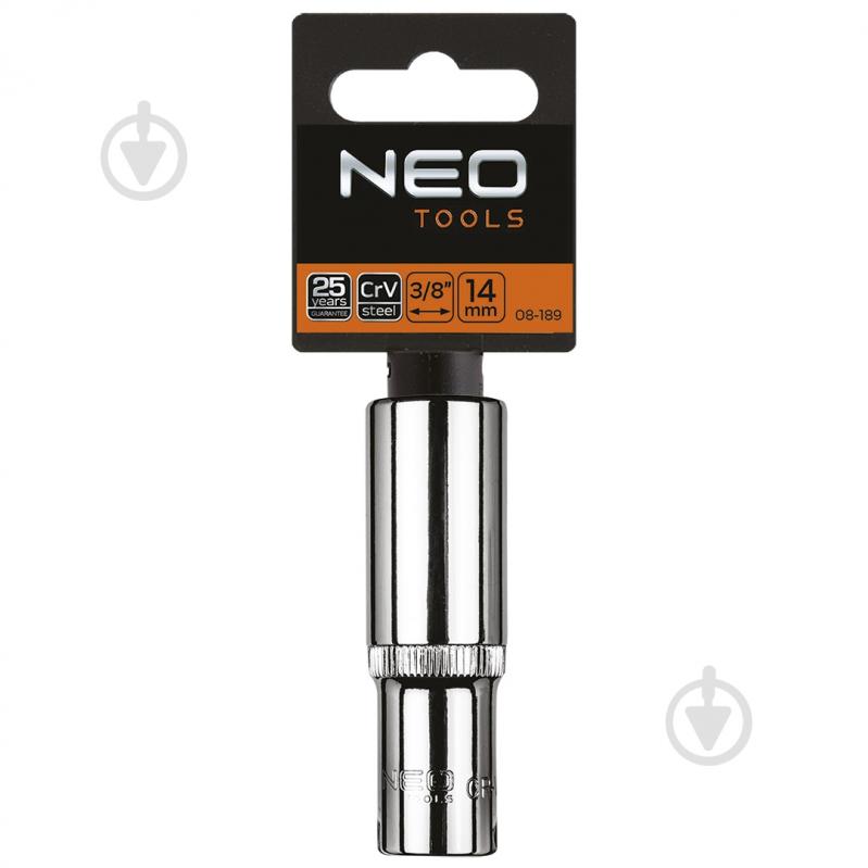 Головка NEO tools 3/8" длинная 14 мм 08-189 - фото 2