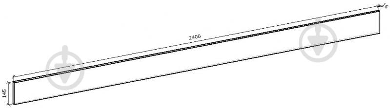 Цоколь 14,5х240 см Оптимум ЛДСП - фото 2