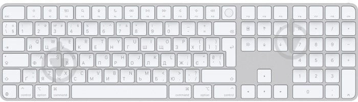 Клавиатура беспроводная Apple Magic Keyboard with Touch ID UA Bluetooth/USB (MXK73UA/A) white - фото 1