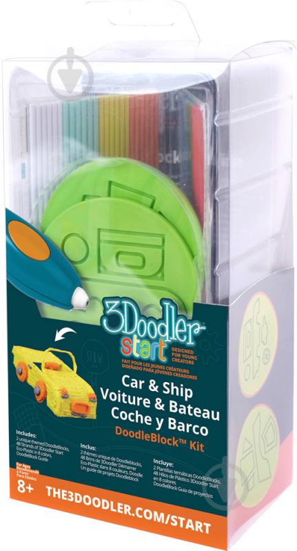 Набір аксесуарів для 3D-ручки 3Doodler Start Транспорт 3DS-DBK-VE - фото 2