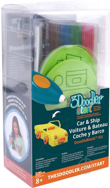 Набір аксесуарів для 3D-ручки 3Doodler Start Транспорт 3DS-DBK-VE - фото 3