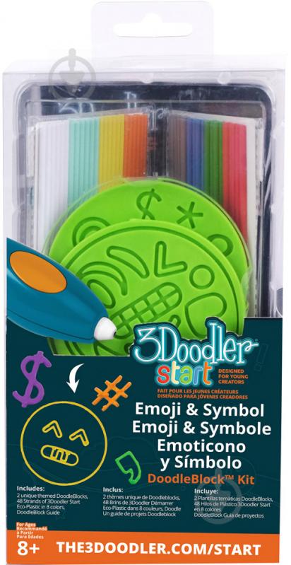 Набор аксессуаров для 3D-ручки 3Doodler Start Эмоджи 3DS-DBK-SY - фото 1