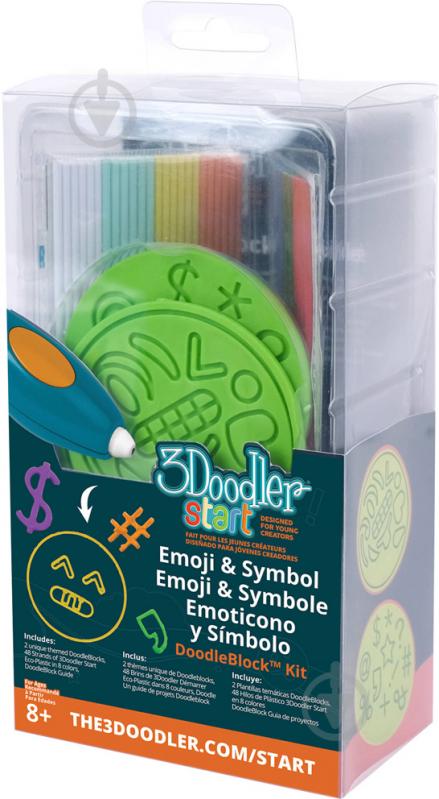 Набор аксессуаров для 3D-ручки 3Doodler Start Эмоджи 3DS-DBK-SY - фото 2