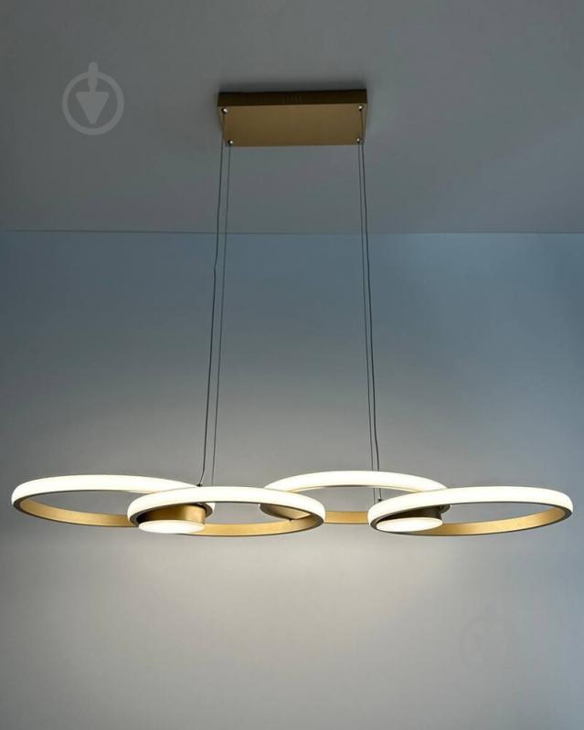 ВІТРИНА! Люстра підвісна Reality Audia 1x48 Вт LED-модуль золотий 336301-09 - фото 2