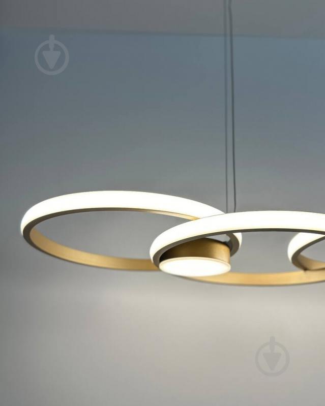 ВІТРИНА! Люстра підвісна Reality Audia 1x48 Вт LED-модуль золотий 336301-09 - фото 3