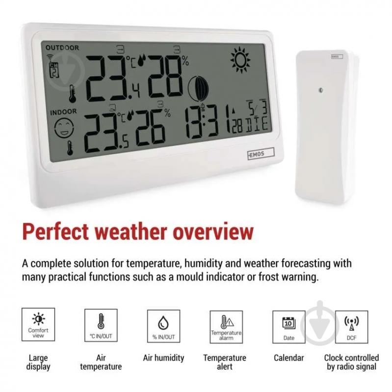 Метеостанция Emos E0531 беспроводная цифровая - фото 4