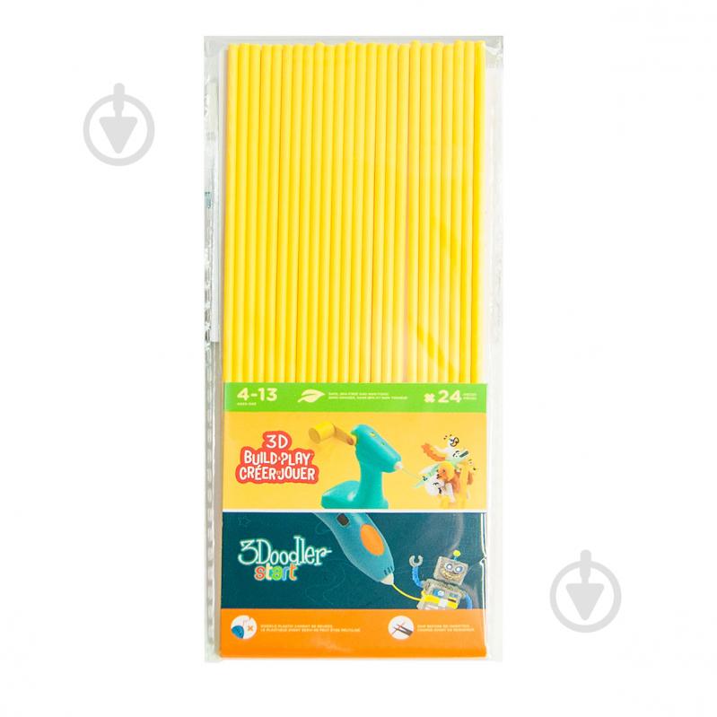 Набір стержнів для 3D-ручки 3Doodler Start жовтий 3DS-ECO04-YELLOW-24 - фото 1