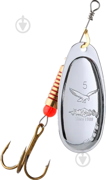Блесна Mikado вращающаяся Focus №3 00H 6 г silver - фото 3
