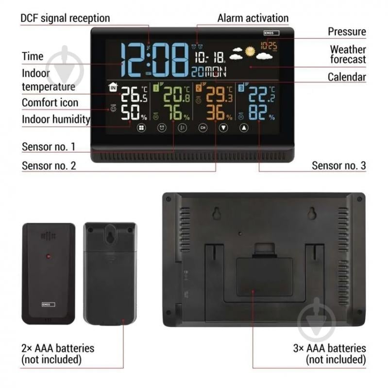 Метеостанция Emos E8614 беспроводная цифровая - фото 7