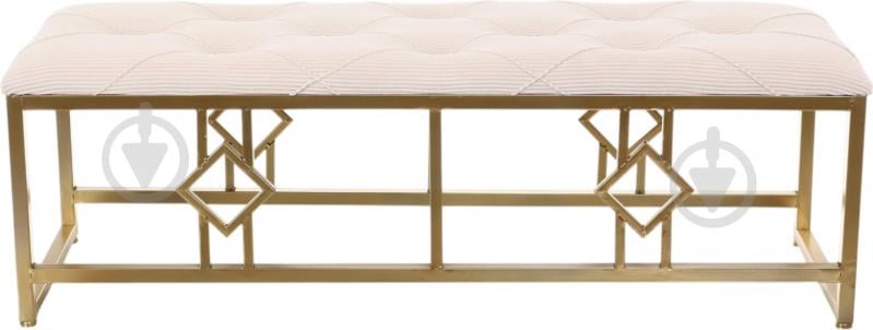 Банкетка Sensio La-Graf 107х36х34 мм бежевый/золотой (A-017) - фото 1 Банкетка Sensio La-Graf 107х36х34 мм бежевый/золотой (A-017) - фото 1