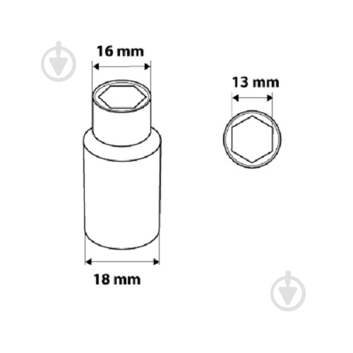 Головка NEO tools 13 мм 08-498 - фото 2