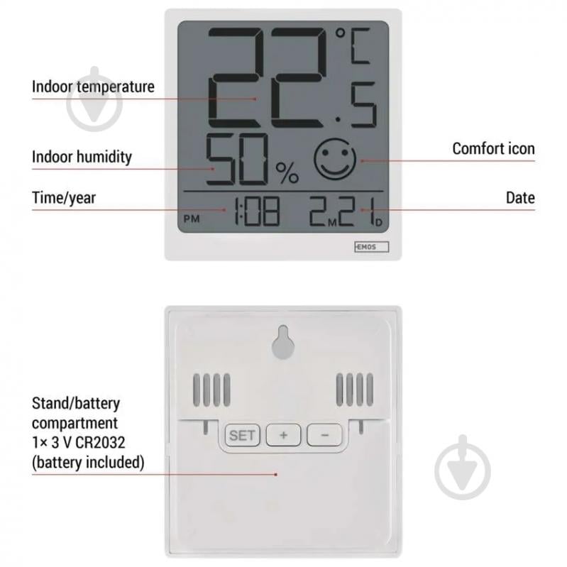 Термогігрометр Emos E0522 цифровий - фото 3