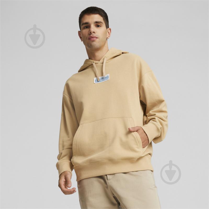 Джемпер Puma PL STATEMENT HOODIE 62101403 р.L бежевий - фото 3