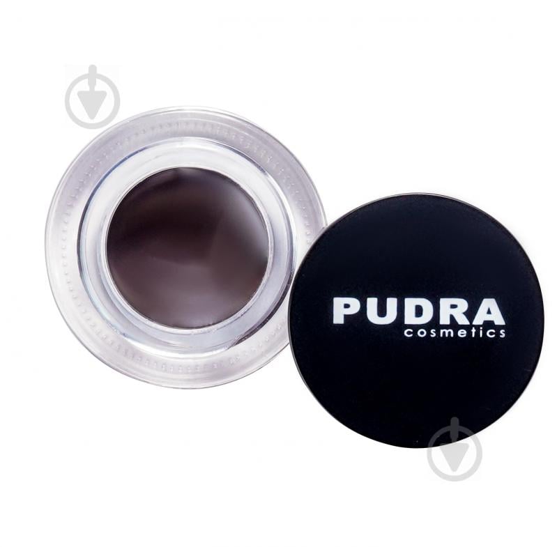 Помада для бровей Pudra Cosmetics 03 Black Brown 3,5 г - фото 1