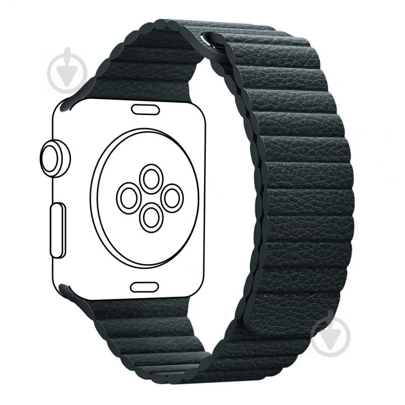 Ремешок Armorstandart Leather Loop для Apple Watch 38/40 mm midnight blue ARM57839 - фото 1