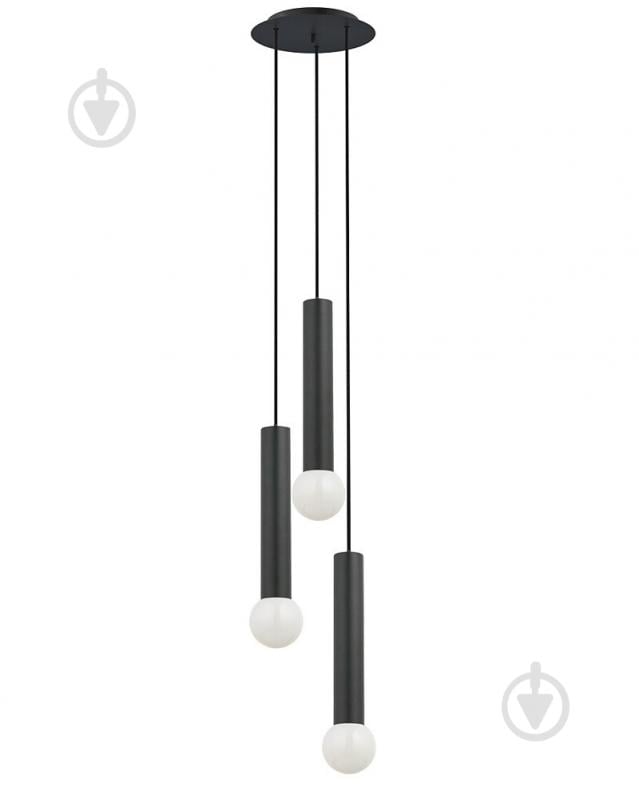 Подвес Nowodvorski Baton 3x10 Вт E27 черный 7856 - фото 1