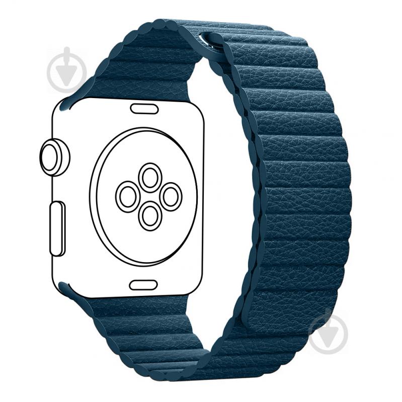 Ремешок Armorstandart Leather Loop для Apple Watch 42/44 mm blue ARM45823 - фото 1