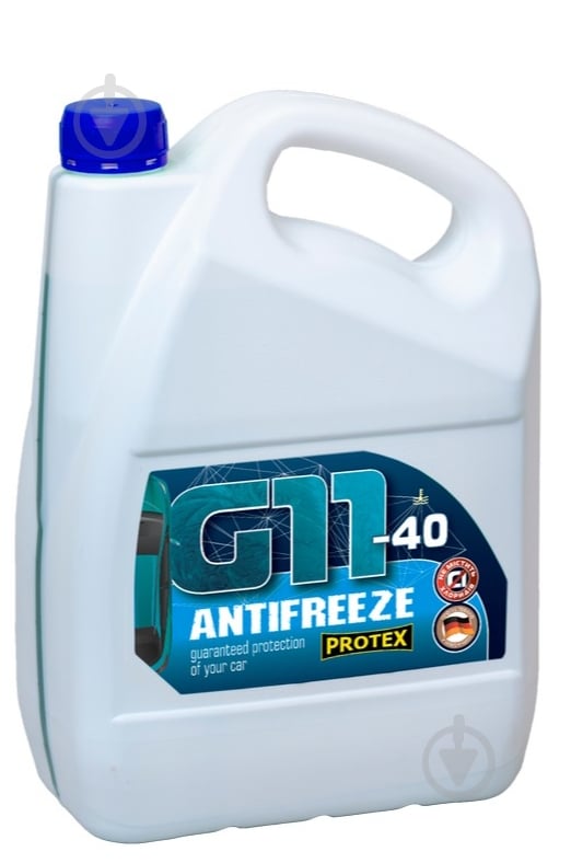 Антифриз Protex G11 от -40 до +110 готовый 4 л 4,6 кг синий - фото 1