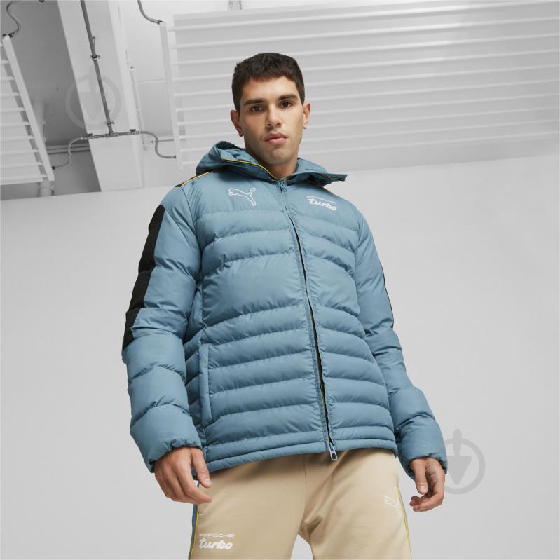 Куртка чоловіча зимова Puma PL ECO-LITE JACKET 62102202 р.M блакитна - фото 3