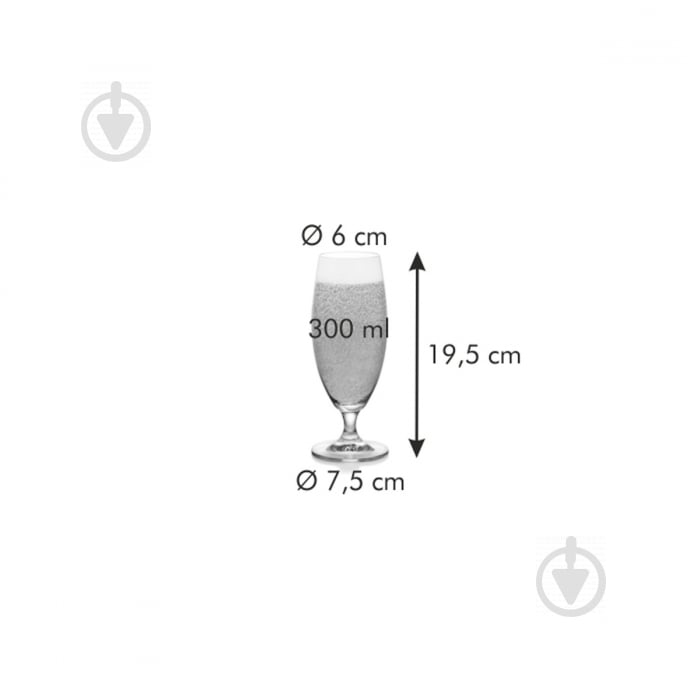 Бокал для пива Tescoma Crema 306260 300 мл 1 шт. - фото 2