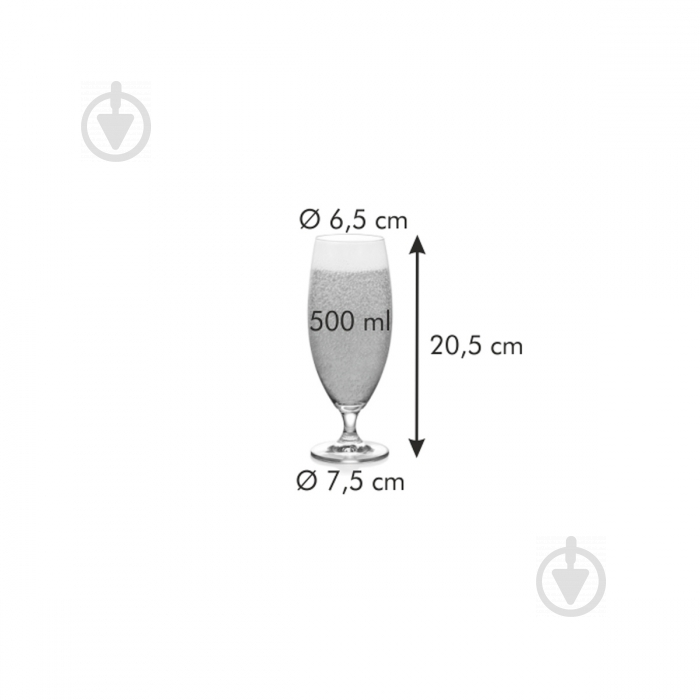 Бокал для пива Crema 306262 500 мл 1 шт. Tescoma - фото 2