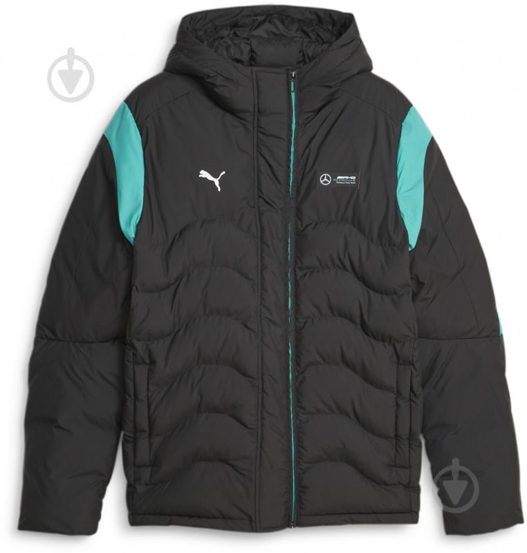 Куртка чоловіча зимова Puma MAPF1 MT7 ECOLITE PADDED JACKET 62114601 р.S чорна - фото 1