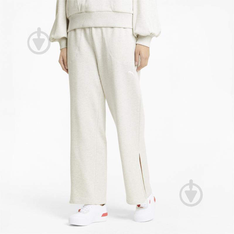 Брюки Puma HER Wide Pants 58596802 р. M белый - фото 1