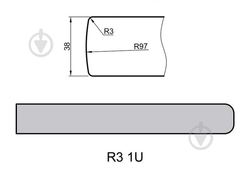 Столешница SWISS KRONO 2061/QR 3050x600x38 мм негро - фото 2