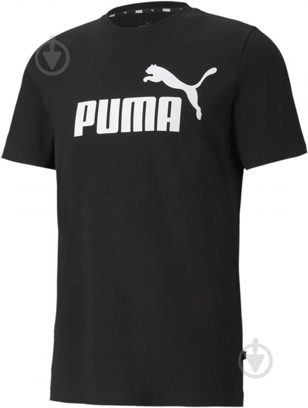 Футболка Puma ESS Logo Tee 58666601 р.S черный - фото 2