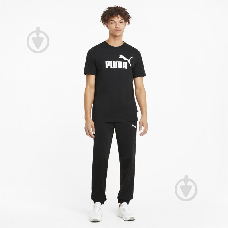 Футболка Puma ESS Logo Tee 58666601 р.S черный - фото 5