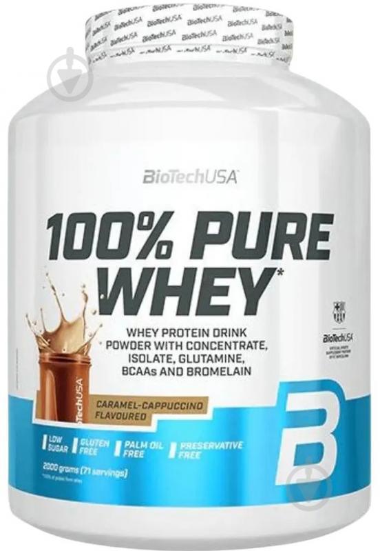 Протеин BioTechUSA 100% Pure Whey Карамель-капучино 2000 г - фото 1 Протеин BioTechUSA 100% Pure Whey Карамель-капучино 2000 г - фото 1