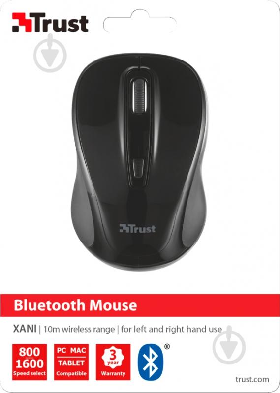 Мышь Trust Xani Optical Bluetooth Mouse black (6303303) - фото 5