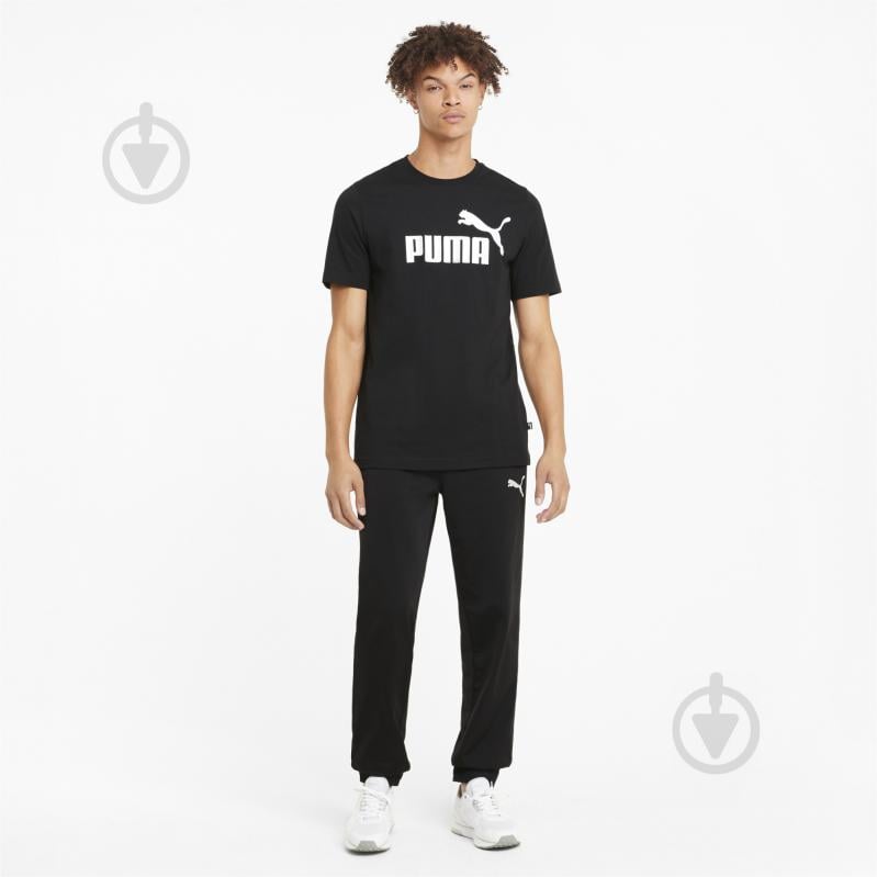 Футболка Puma ESS Logo Tee 58666601 р.L черный - фото 5