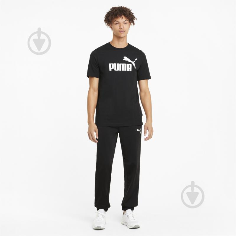 Футболка Puma ESS Logo Tee 58666601 р.2XL черный - фото 5