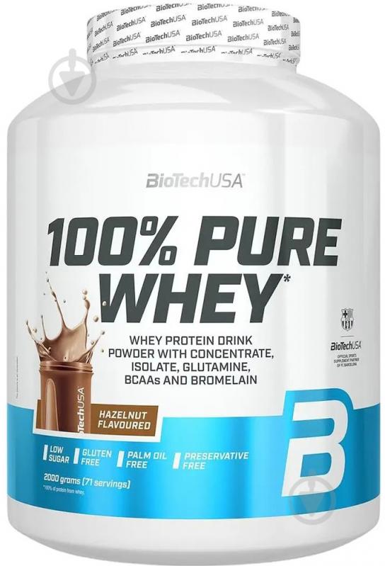Протеин BioTechUSA 100% Pure Whey Насыщенный шоколад 2000 г - фото 1