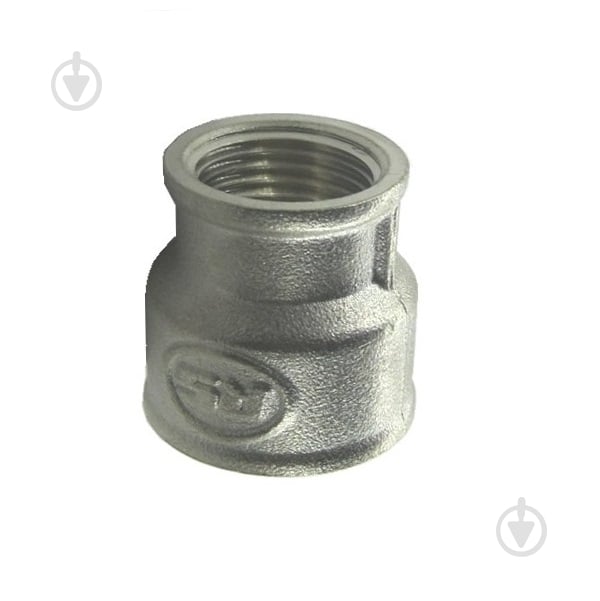 Муфта з’єднувальна ВВ Water House 3/4"x1/2" нікель Преміум - фото 1