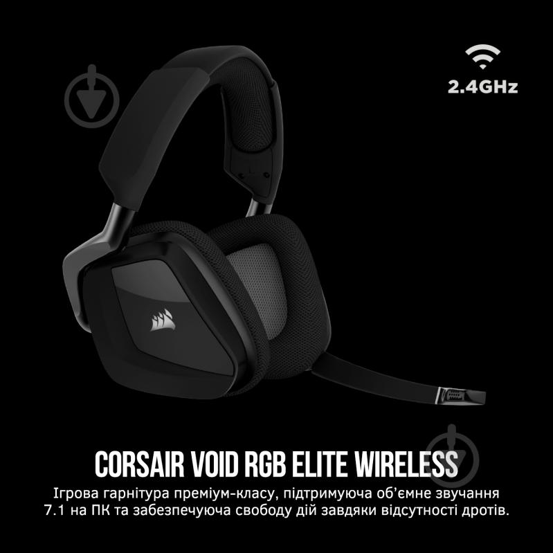 Гарнитура игровая Corsair Void Elite Gaming Headset black (CA-9011201-EU) - фото 2