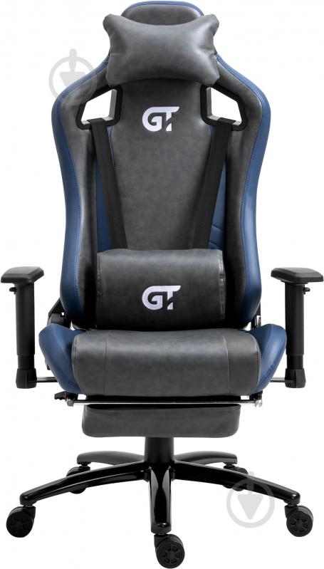 Крісло GT Racer X-5105 чорно-синій - фото 1
