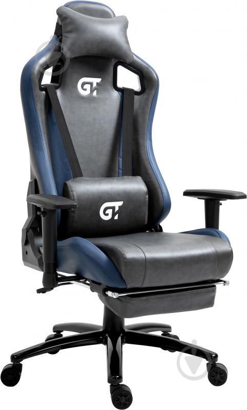 Крісло GT Racer X-5105 чорно-синій - фото 2