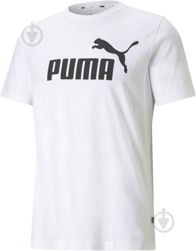 Футболка Puma ESS Logo Tee 58666602 р.M білий - фото 4