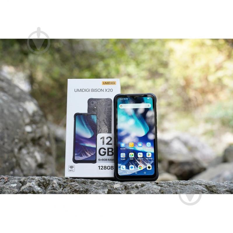 Смартфон Umidigi BISON X20 NFC 6/128GB graphite black (6973553523750) - фото 18