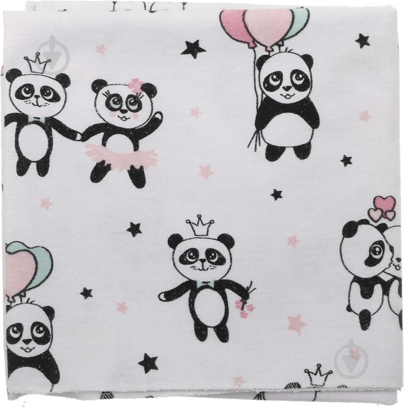 Пелюшка Luna Kids Panda 90x90 см білий із принтом - фото 3