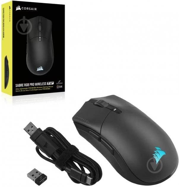 Мишка Corsair Sabre RGB Pro Champion Wireless black (CH-9313211-EU) - фото 11