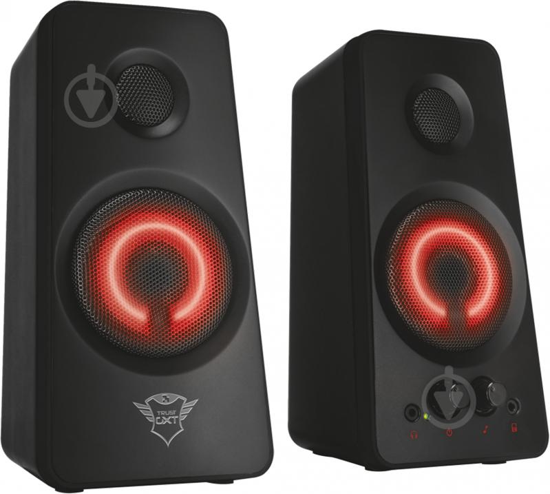 Акустична система Trust GXT 608 Illuminated Speaker Set 2.0 black - фото 2